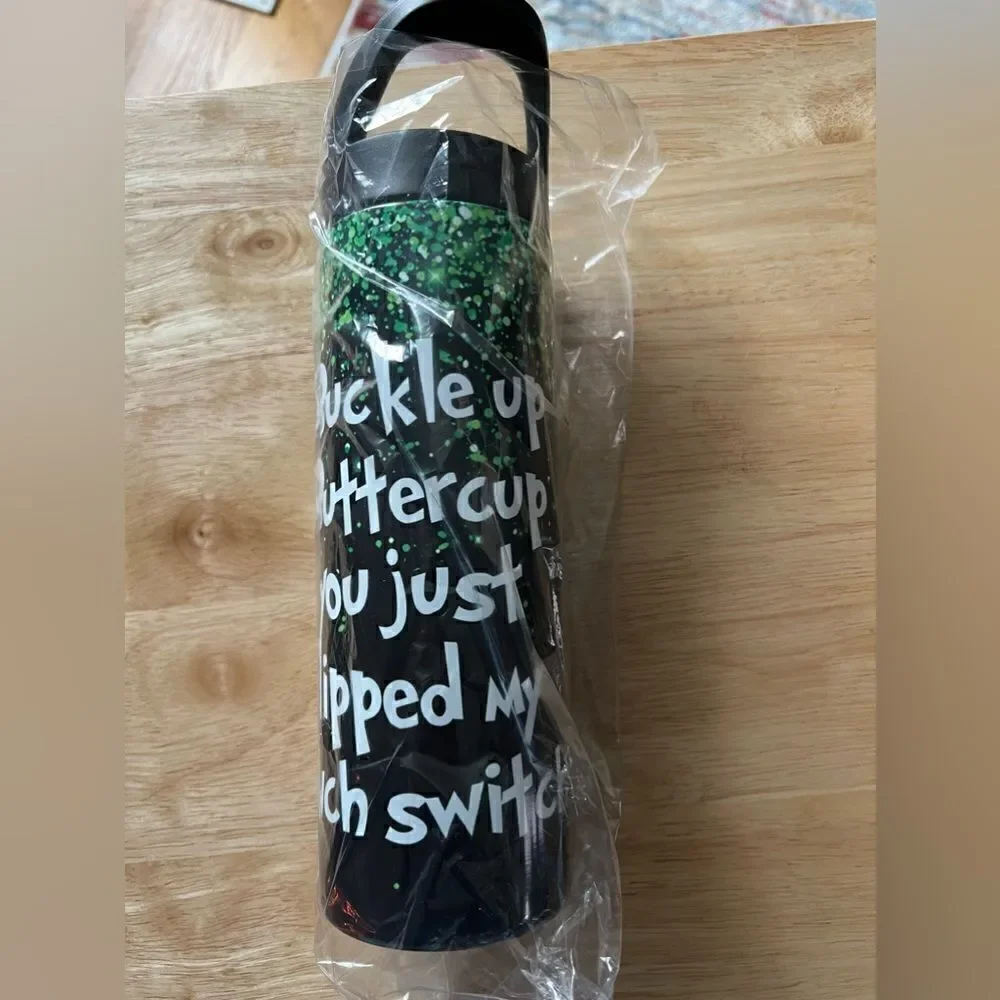“Buckle Up Buttetcup, You Just Flipped My Grinch Switch”20oz Sublimation Tumbler